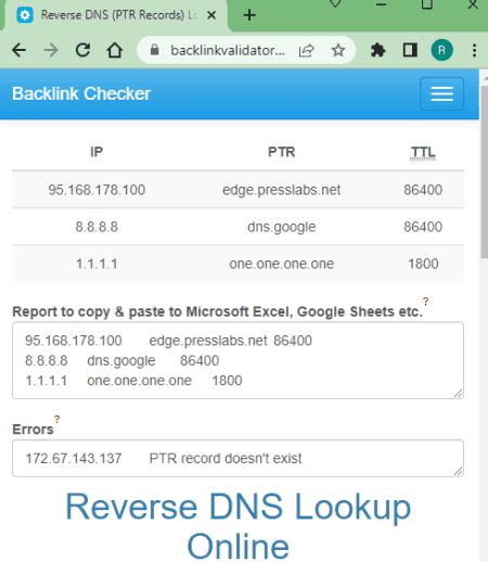 Mejores Sitios Web De B Squeda Inversa De Dns En L Nea Gratuita