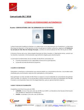 Completable En línea Convocatoria de la concentracin del grupo de alto