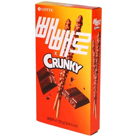 Lotte Pepero Crunky Sticks 39g Beagley Copperman