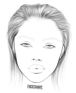 Free Printable Face Charts For Makeup - Makeup Vidalondon