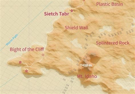 Printed Dune Map 3d Terrain Map Of Arrakis Dune Poster Etsy