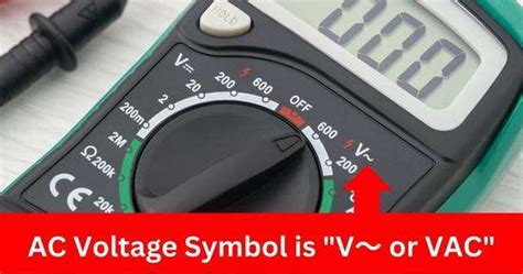 What Is The Symbol For Ac Voltage On A Multimeter Basic Guide