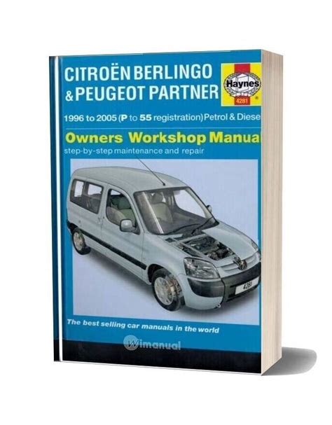 Haynes Manual Repair Citroen Berlingo Peugeot Partner 1996 2005