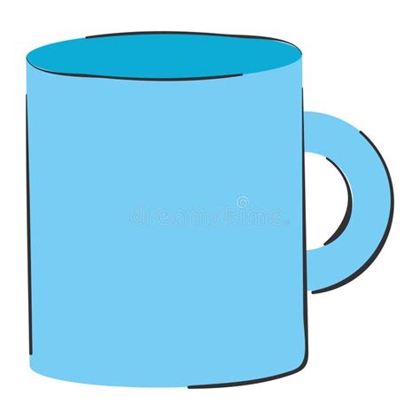 Isolated Sketch of an Empty Coffee Mug Vector Stock Vector ...