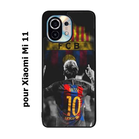 Coque Noire Personnalis E Pour Smartphone Xiaomi Mi Lionel Messi