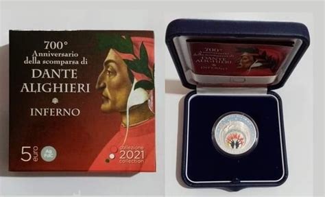 Italië 5 Euro 2021 Dante inferno Catawiki