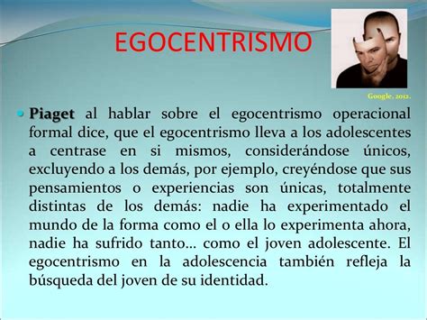 El Egocentrismo Del Adolescente