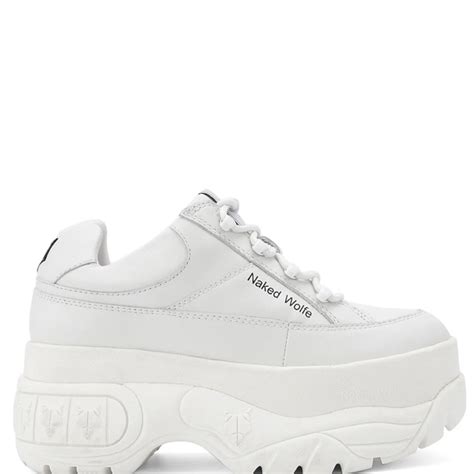 Naked Wolfe Shoes Naked Wolfe White Platform Shoes Chunky Design
