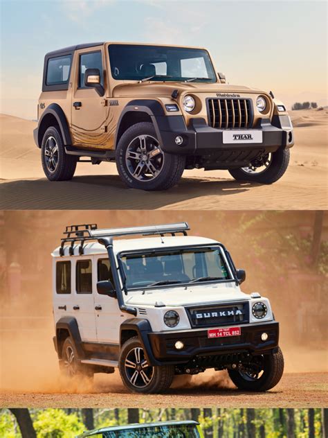 Force Gurkha Vs Mahindra Thar Vs Maruti Suzuki Jimny Price Comparison