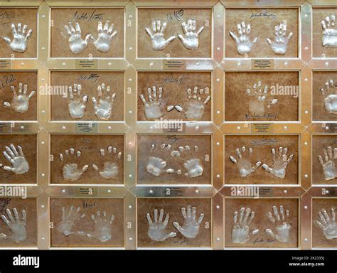 Rust Germany September 1 2022 Hand Prints Of Celebrities In Europa