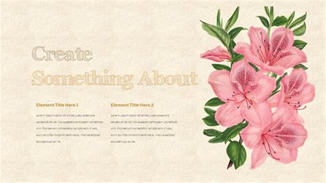 Vintage Flower PowerPoint Presentation PPT|Lifestyle|Templates