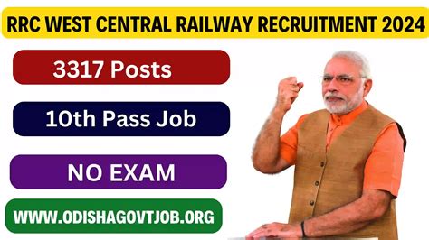 RRC West Central Railway Recruitment 2024 Apply Online For 3317 New