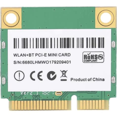 Carte R Seau Gigabit Sans Fil Carte Wifi Mini Pci E G Ghz Mbps