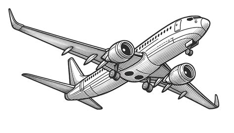 Foto De Avião Desenho - Desenho de Avião para Imprimir e Colorir: Uma Viagem Criativa