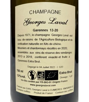 Champagne Extra Brut Garennes Georges Laval