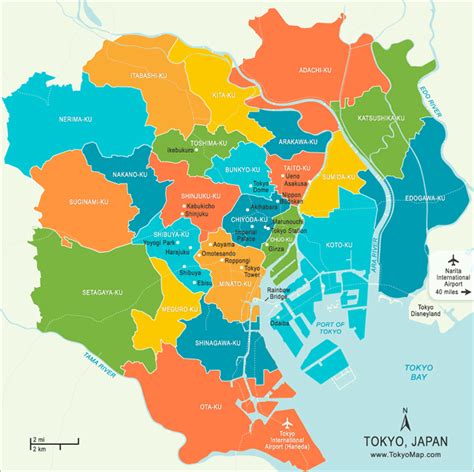 Free Detailed Map Of Tokyo Japan In English Japan Travel Tokyo