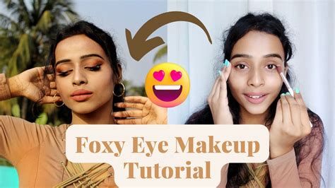 FOXY EYE MAKEUP TUTORIAL NUDE MAKEUP TUTORIAL THE PIGGICORN YouTube