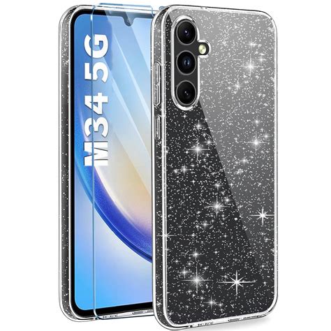 ETUI do SAMSUNG GALAXY M34 5G BROKAT SILICONE CASE SZKŁO SZYBKA 9H