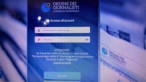 Formazione Giornalisti Come Accedere Alla Nuova Piattaforma