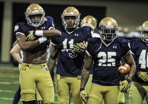 Josh Adams Justin Brent Tarean Folston Blue Gold Illustrated