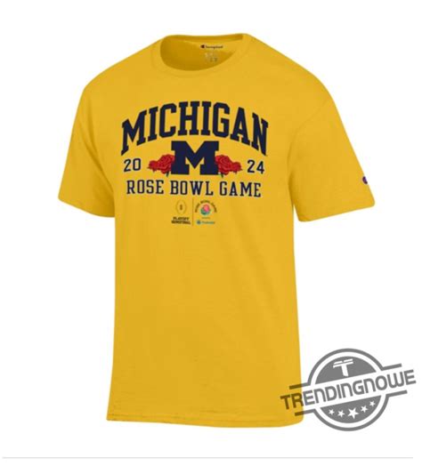 Michigan Rose Bowl Shirt 2024 Champion University Of Michigan Football