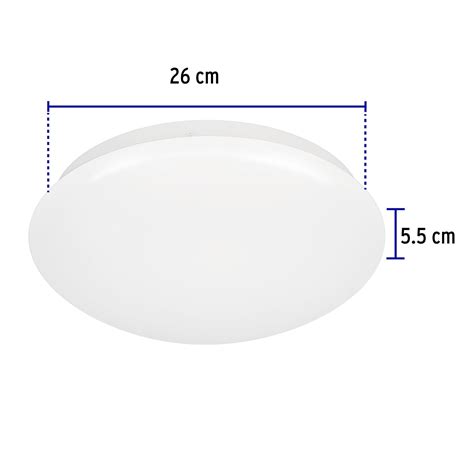 47375 PLA 101L TRUPER Volteck Luminario LED 18W plafón decorativo