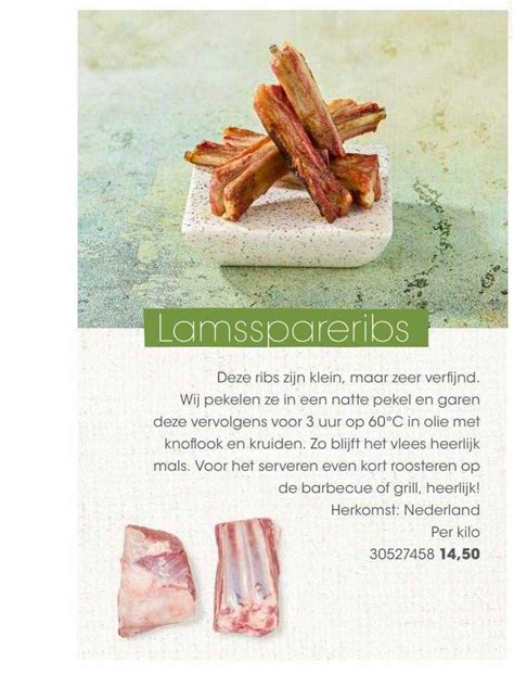 Lamsspareribs Aanbieding Bij HANOS 1Folders Nl