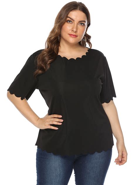 Sexy Dance Womens Oversize Stylish Shirts Plus Size Short Sleeve Tops Soft Pajamas Lightweight