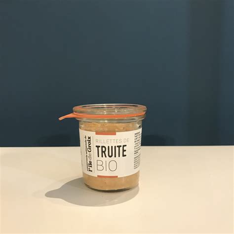 RILLETTES DE TRUITE BIO GROIX NATURE Duplessis fumage artisanal à