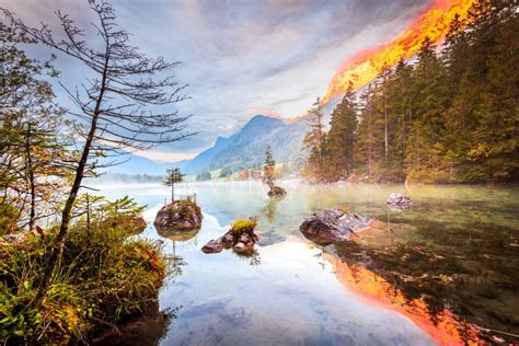 Hintersee Lake Germany Serene Alpine Lake Nestled In Bavarian