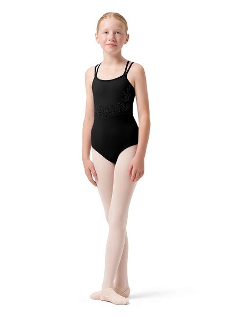 Bloch Double Strap Cami Leotard Cl0517 8 10 Blk Applause Dancewear