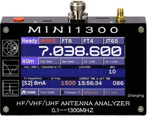 Mini1300 Antenna Analyzer 43 Lcd Touch 01 1300mhz Hfvhfuhf Ant Swr