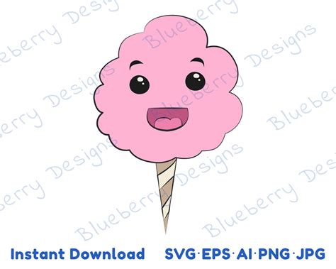 Pink Cotton Candy Svg Candy Floss Svg Cotton Candy Etsy