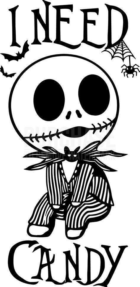 Jack Skellington I Need Candy Svg Halloween Svg Jack Skellington