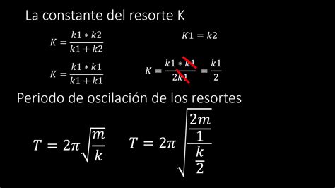 Periodo de oscilación de 2 resortes en serie YouTube