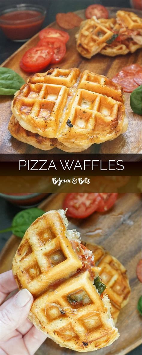 Pepperoni Pizza Waffles Recipe Waffle Maker Recipes Waffle Iron