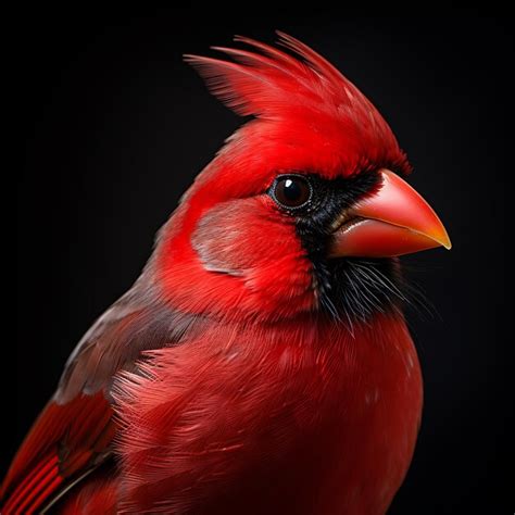 Premium Photo | Beautiful northern cardinal bird on white background