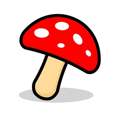 Pilz Icon Set Amanita Muscaria Fliegenpilz Zeichensammlung Magic