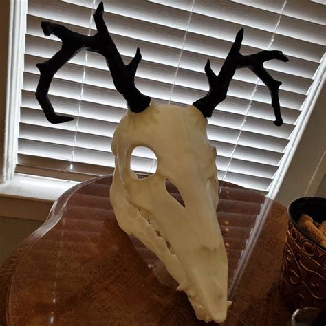 Wendigo Mask Wicked Horns Etsy