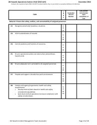 Washington Task Book For The Position Of Type All Hazards Operations