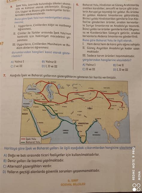 Sinif Sosyal B Lg Ler Tane Soru Var Ac L Cevap Gerek Yor Bo Cevap