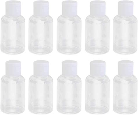 Lurrose 10 Unids 50 ml Botella de muestra de plástico vacía recipiente