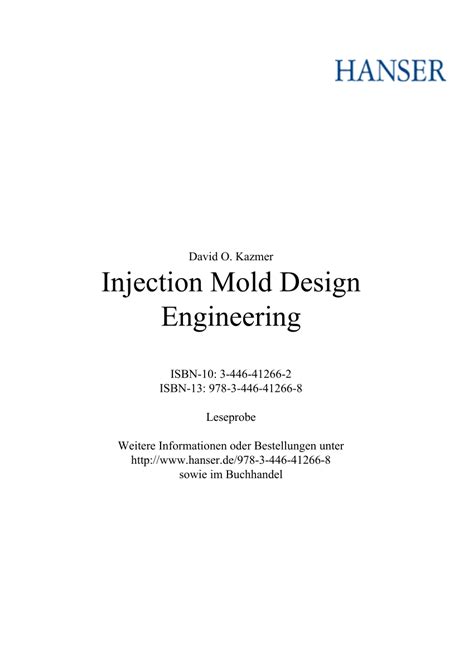 (PDF) Injection Mold Design Engineering