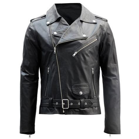 Campera De Cuero Para Hombre Motoquera Rocker