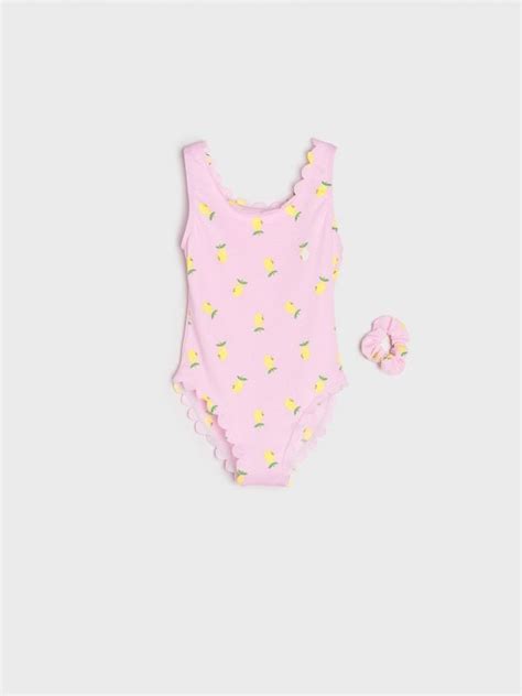 Costum de baie întreg Culoare roz pastel SINSAY 1370J 03X