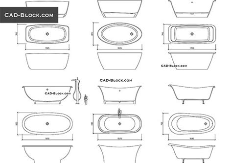 Bathtub Cad Drawing