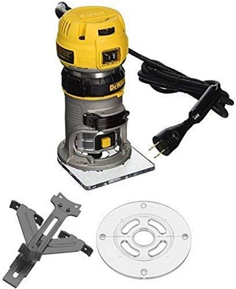 Dewalt Dwp611 125 Hp Max Torque Variable Speed Compact Router With Leds With Edge Guide And