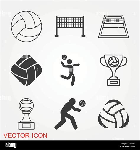 Volleyball symbol Stock Vector Images - Alamy