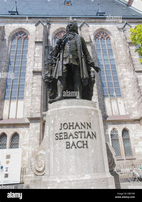 The Neues Bach Denkmal Meaning New Bach Monument Stands Since 1908 In