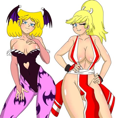 Lori Loud And Leni Loud Half Naked Female Only Blonde Big Breast